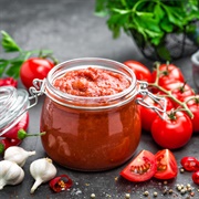 English Muffin Cheese on Toast With Lyutenitsa