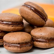 Chocolate Macaron With Orange Ganache