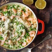 Prawn, Spinach and Mushroom Risotto