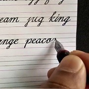 Writing in Cursive