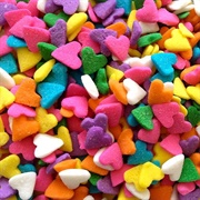 Pastel Rainbow Heart Quins