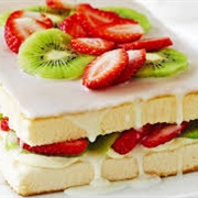 Strawberry Kiwi Cream Cake