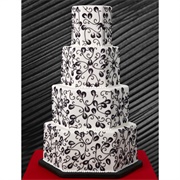 Hexagon Shaped Wedding Cake