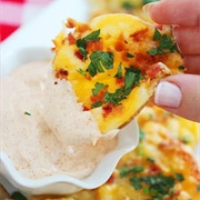 Cheesy Bacon Oven Chips