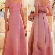 Bridesmaid Dress With V-Back or Other Long Sash