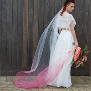 Ombre Colored Veil