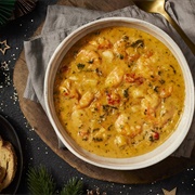 Scallop Prawn and Lobster Thermidor Gratin