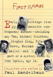 First Words (Edited by Paul Mandelbaum)