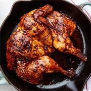 Peruvian-Style Roasted Chicken With Tangy Green Sauce