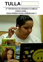 2ª Tentativa De Deixar O Cabelo Com a Cor..., Essa Porra Ficou Vermelha, Kkkkkkk!!! (2011)