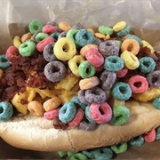 Froot Loops Hot Dog