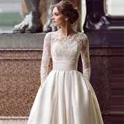 Wide Fabric Waistband (Wedding Gown)