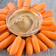 Baby Carrots and Peanut Butter