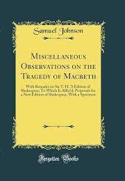 Miscellaneous Observations on the Tragedy of MacBeth (Samuel Johnson)