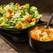 Caesar Salad & Homestyle Chicken Noodle Soup