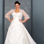Lace Bolero With Wedding Dress