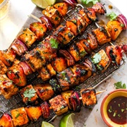 Spicy Tofu Skewers With Lemon Butter (Spicy Skewers)