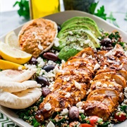 Shawarma Chicken and Tabbouleh Salad