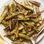 Oven-Roasted Okra