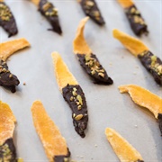 Chocolate-Covered Dried Mangoes