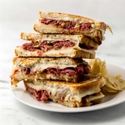 Philly Steak and Corned Beef Sandwich
