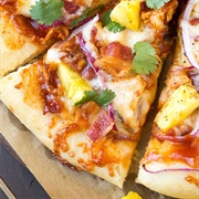 BBQ Onion Chicken Pineapple Pizza (The Californian)