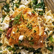 One-Pan Lemon Chicken & Orzo