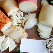 Provolone and Mozzarella (Papa's Cheese Blend)