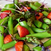Marinated Asparagus & Strawberries