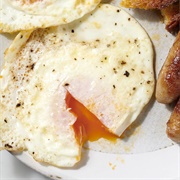 Cheesy Over-Medium Eggs