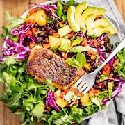 Blackened Salmon Salad