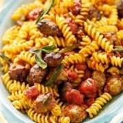 BBQ Sausage Pasta Salad