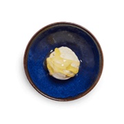 Vanilla Pod Ice Cream With Passionfruit Sauce