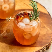 Grilled Peach Bourbon Smash