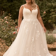 Spaghetti Strap Wedding Dress