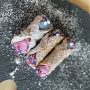 Red, White, and Blue Cream Cannoli