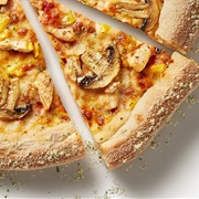 Chicken, Mushroom and Sweetcorn Stuffed-Crust Pizza