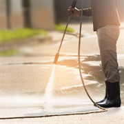 Power Wash the Driveway