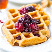 Lemon Raspberry Buttermilk Waffle