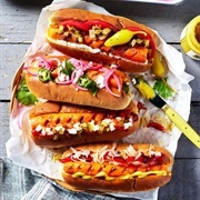 Vegetarian German-Style Hot Dog