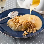 Apple Crumble and Custard