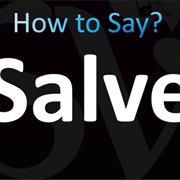 Salve (Italian Greeting of Saying Hello)