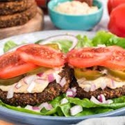 Tempeh Burger Lettuce Wrap
