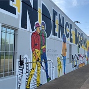 &#39;Where Independence Begins&#39; Mural