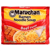 Beef Flavored Ramen Noodles