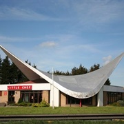 1960s Hyperbolic Paraboloid Gas Station Canopy