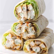 Chicken and Lettuce Wrap