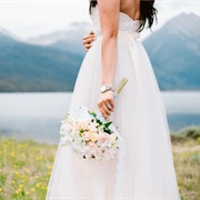 Wearing Wristwatch With Wedding Dress