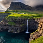 Mulafossur Waterfall, Faroe Islands