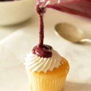 Blueberry Drizzle Cupcake